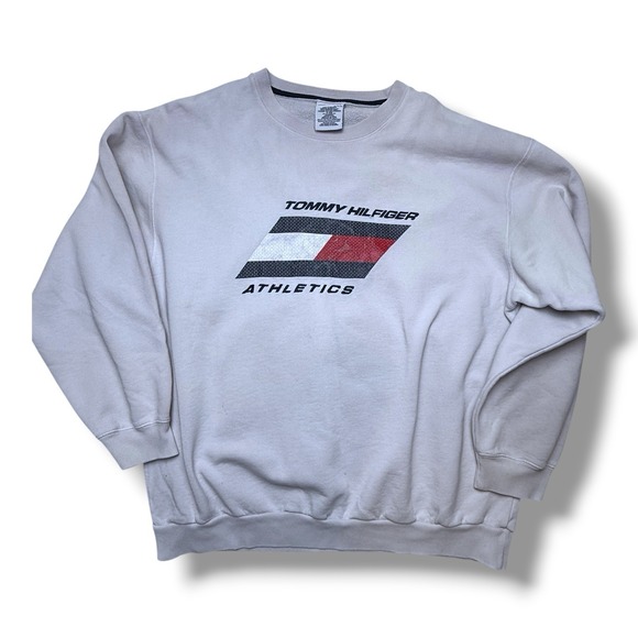 Tommy Hilfiger Other - Rare Vintage Tommy Hilfiger Athletics Sweatshirt Size Medium Big Logo Spell Out